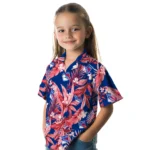 New York Rangers Hawaiian Shirt – Palm Leaves