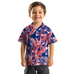 New York Rangers Hawaiian Shirt – Palm Leaves