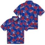 New York Rangers Hawaiian Shirt – Palm Tree Motif