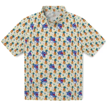 new york rangers pineapple delight beige hawaiian shirts best selling