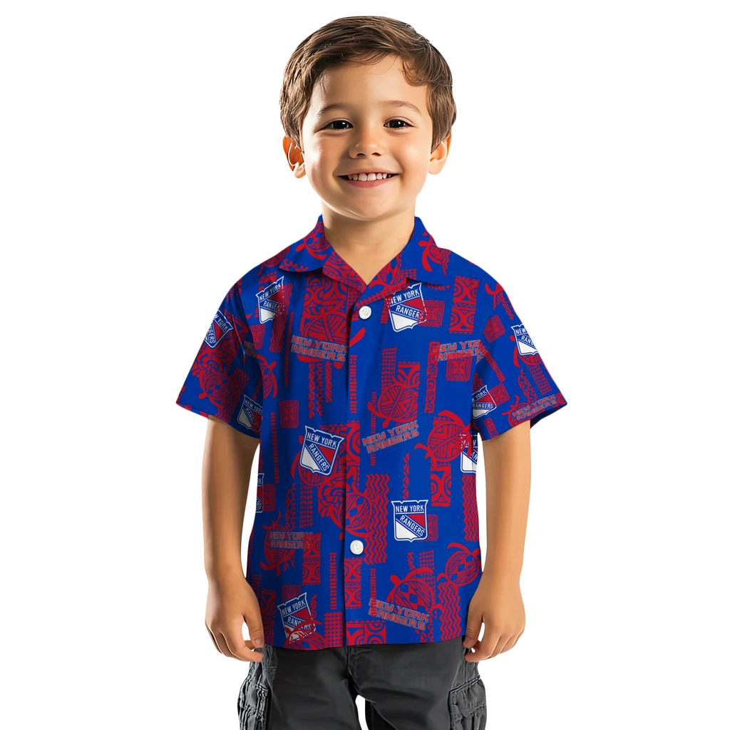 New York Rangers Hawaiian Shirt - Turtle Lines new york rangers turtle lines blue hawaiian shirts top rated