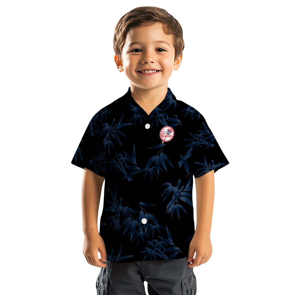 New York Yankees Hawaiian Shirt - Bamboo Branches new york yankees bamboo branches navy black hawaiian shirts top rated