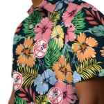 New York Yankees Hawaiian Shirt – Brilliant Hibiscus Garden