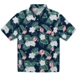 New York Yankees Hawaiian Shirt – Flamingo and Hibiscus