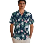 New York Yankees Hawaiian Shirt – Flamingo and Hibiscus