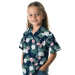 New York Yankees Hawaiian Shirt – Flamingo and Hibiscus