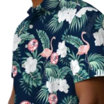 New York Yankees Hawaiian Shirt – Flamingo and Hibiscus