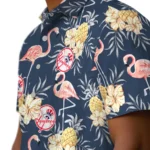 New York Yankees Hawaiian Shirt – Flamingo Hibiscus