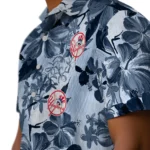 New York Yankees Hawaiian Shirt – Hibiscus Arrangement