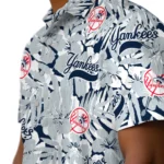 New York Yankees Hawaiian Shirt – Hibiscus Overlay