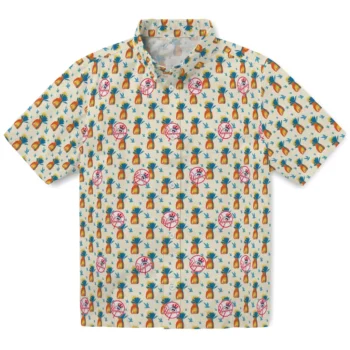 new york yankees pineapple delight beige hawaiian shirts best selling