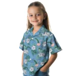 North Carolina Tar Heels Hawaiian Shirt – Flamingo and Hibiscus