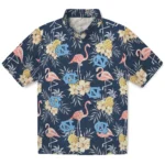 North Carolina Tar Heels Hawaiian Shirt – Flamingo Hibiscus