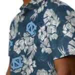 North Carolina Tar Heels Hawaiian Shirt – Hibiscus Flowers