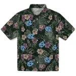North Carolina Tar Heels Hawaiian Shirt – Hibiscus Leaves Pattern