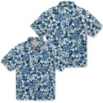 North Carolina Tar Heels Hawaiian Shirt – Hibiscus Motif