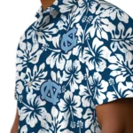 North Carolina Tar Heels Hawaiian Shirt – Hibiscus Motif