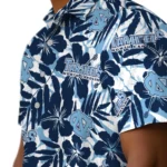 North Carolina Tar Heels Hawaiian Shirt – Hibiscus Overlay