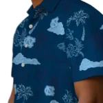 North Carolina Tar Heels Hawaiian Shirt – Palm And Clouds