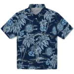 North Carolina Tar Heels Hawaiian Shirt – Palm Sunset