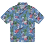 North Carolina Tar Heels Hawaiian Shirt – Pineapple Bouquet