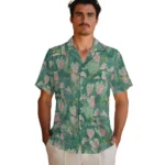 North Dakota State Bison Hawaiian Shirt – Anthurium Overlay