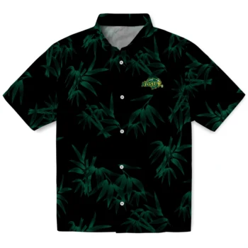 north dakota state bison bamboo branches green black hawaiian shirts best selling
