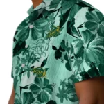 North Dakota State Bison Hawaiian Shirt – Hibiscus Arrangement