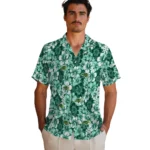 North Dakota State Bison Hawaiian Shirt – Hibiscus Blooms