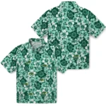 North Dakota State Bison Hawaiian Shirt – Hibiscus Blooms