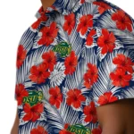 North Dakota State Bison Hawaiian Shirt – Hibiscus Fiesta