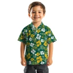 North Dakota State Bison Hawaiian Shirt – Hibiscus Flower Design