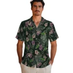 North Dakota State Bison Hawaiian Shirt – Hibiscus Leaves Pattern