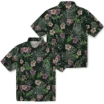North Dakota State Bison Hawaiian Shirt – Hibiscus Leaves Pattern