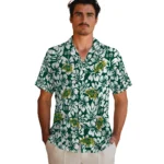 North Dakota State Bison Hawaiian Shirt – Hibiscus Motif