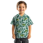 North Dakota State Bison Hawaiian Shirt – Hibiscus Motif