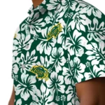North Dakota State Bison Hawaiian Shirt – Hibiscus Motif
