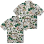 North Dakota State Bison Hawaiian Shirt – Hibiscus Seaside