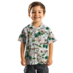 North Dakota State Bison Hawaiian Shirt – Hibiscus Seaside
