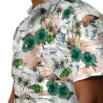 North Dakota State Bison Hawaiian Shirt – Hibiscus Seaside