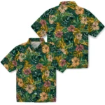 North Dakota State Bison Hawaiian Shirt – Hibiscus Tiki Jungle