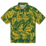 North Dakota State Bison Hawaiian Shirt – Monstera Layer