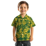 North Dakota State Bison Hawaiian Shirt – Monstera Layer