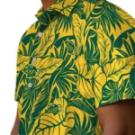 North Dakota State Bison Hawaiian Shirt – Monstera Layer