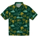 North Dakota State Bison Hawaiian Shirt – Palm And Clouds