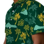 North Dakota State Bison Hawaiian Shirt – Palm And Clouds