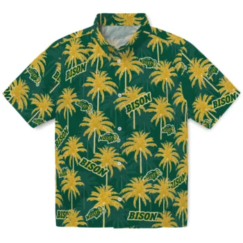 north dakota state bison palm grove green hawaiian shirts best selling