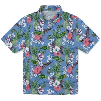 north dakota state bison pineapple bouquet best sky blue hawaiian shirts best selling