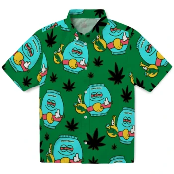 north texas mean green bong smile green hawaiian shirts best selling