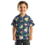 North Texas Mean Green Hawaiian Shirt – Flamingo Hibiscus